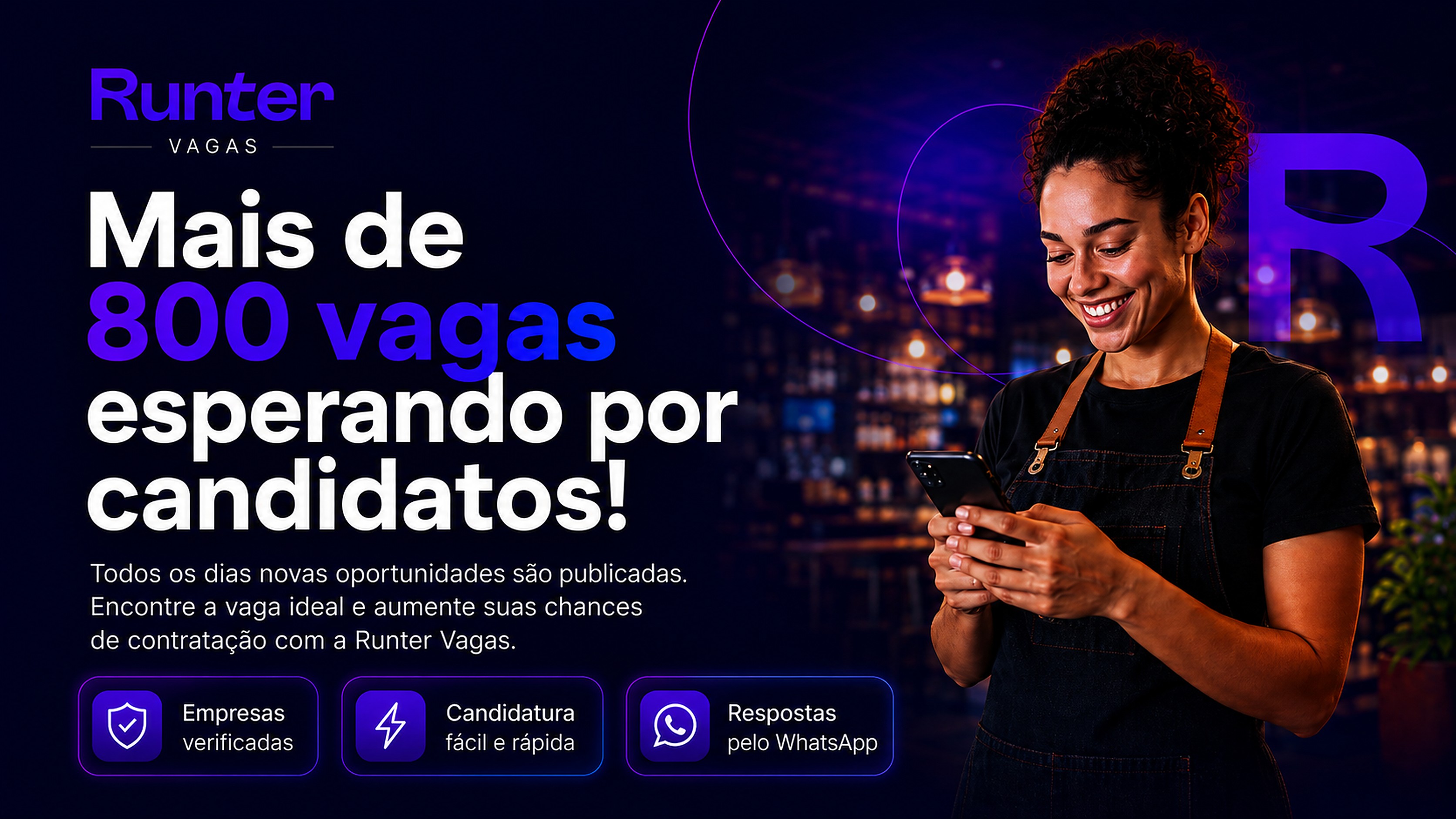 Mais de 800 vagas esperando por candidatos